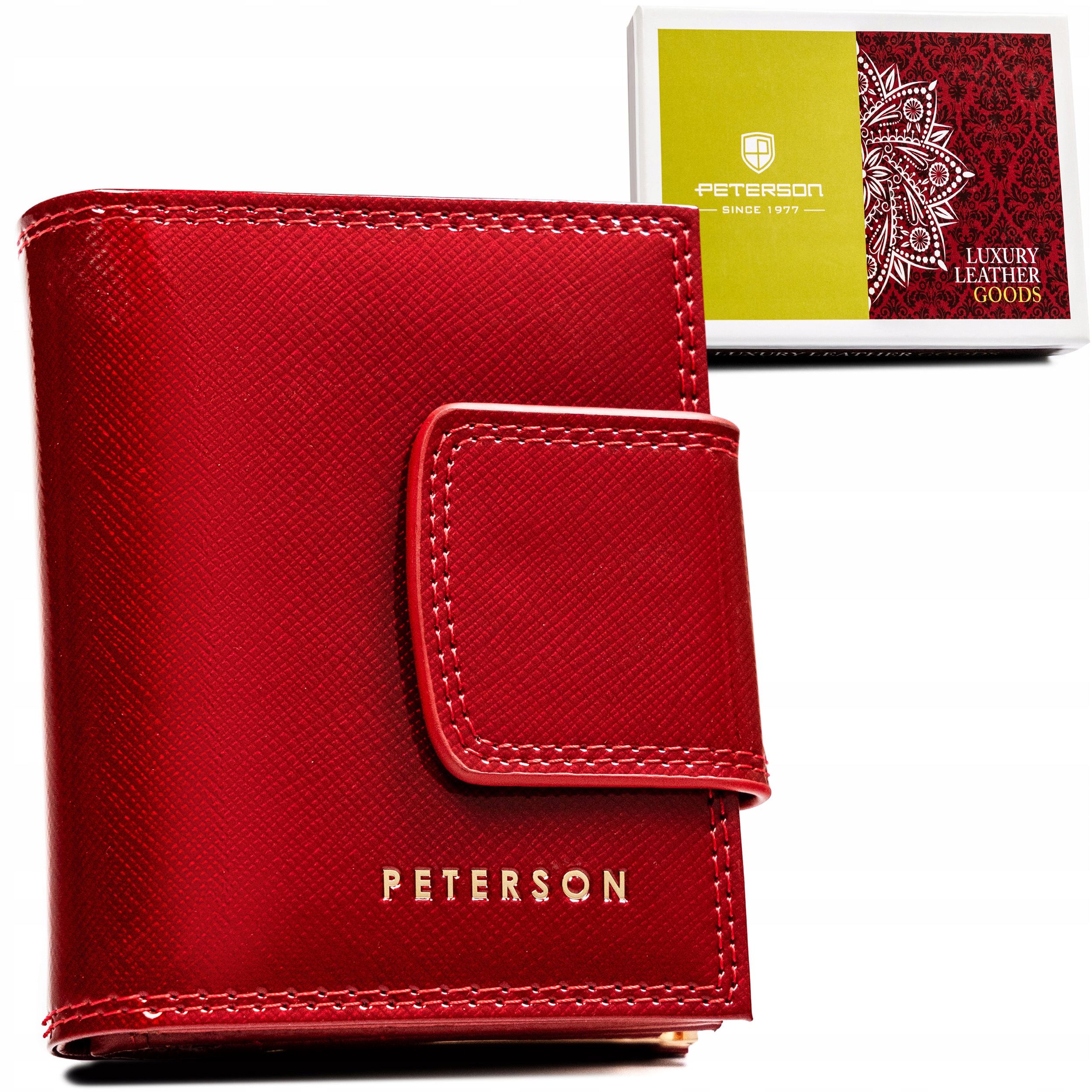 Portfel damski skórzany 7204 Red
