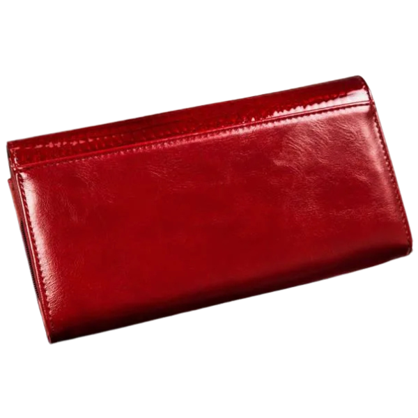 Portfel damski skóra+PU 4280 Red