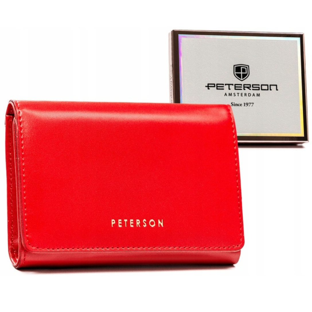Portfel damski skórzany 7389 Red