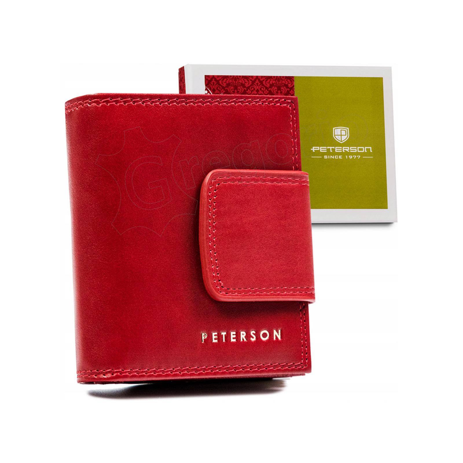 Portfel skórzany damski 9749 Red