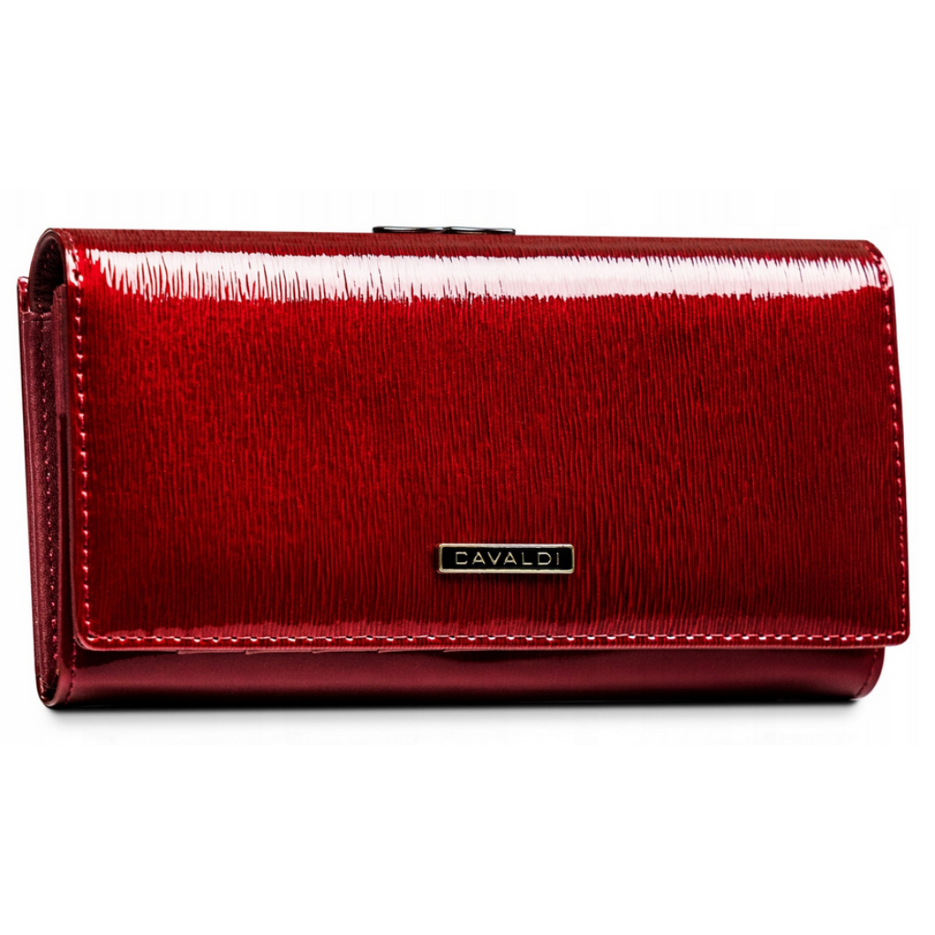 Portfel damski skóra+PU 3764 Red
