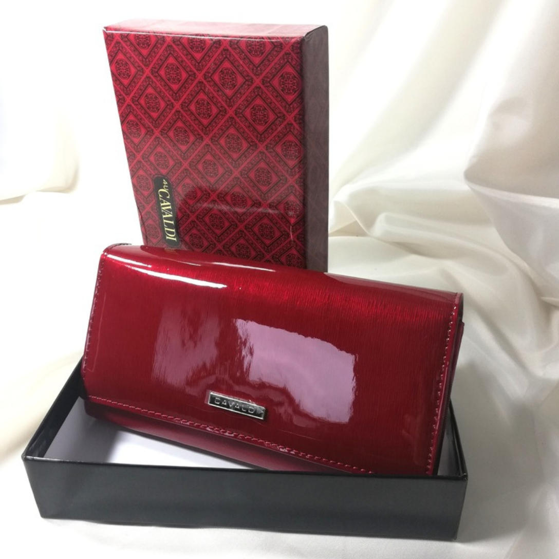 Portfel damski skóra+PU 3733 Red