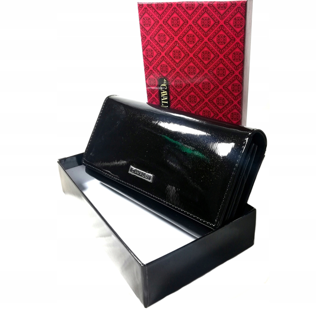 Portfel damski skóra+PU 3740 Black