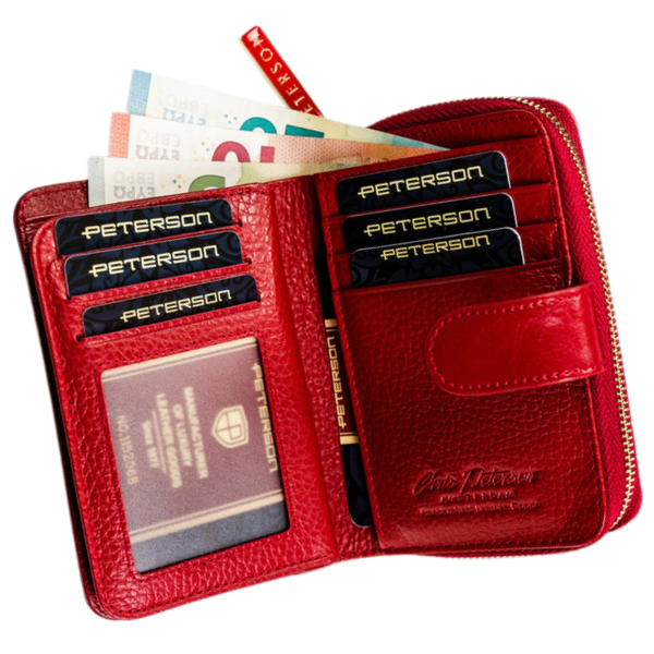 Portfel skórzany 1455 Red