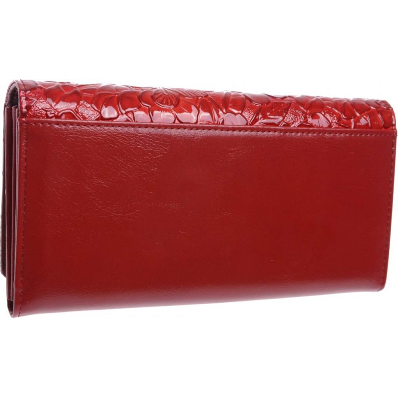 Portfel damski skóra+PU 4440 Red