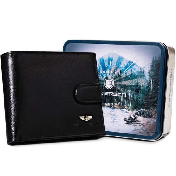 Duży portfel męski z systemem RFID Protect - Peter
