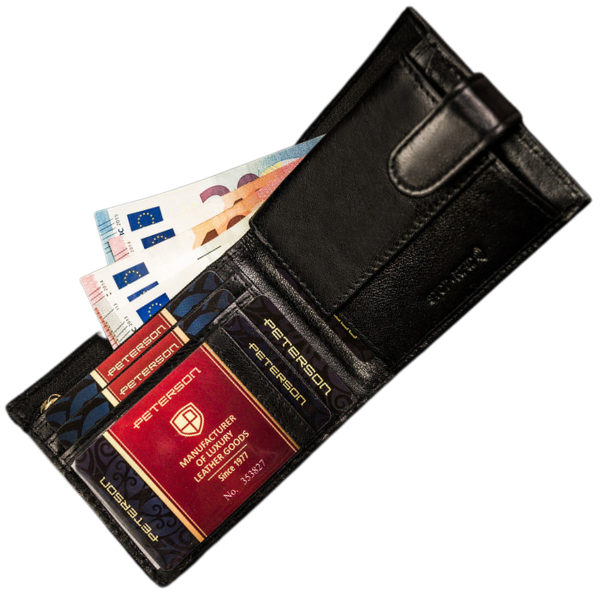 Duży portfel męski z systemem RFID Protect - Peter