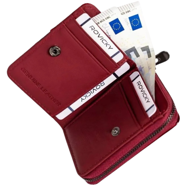 Portfel damski skórzany 2365 Red