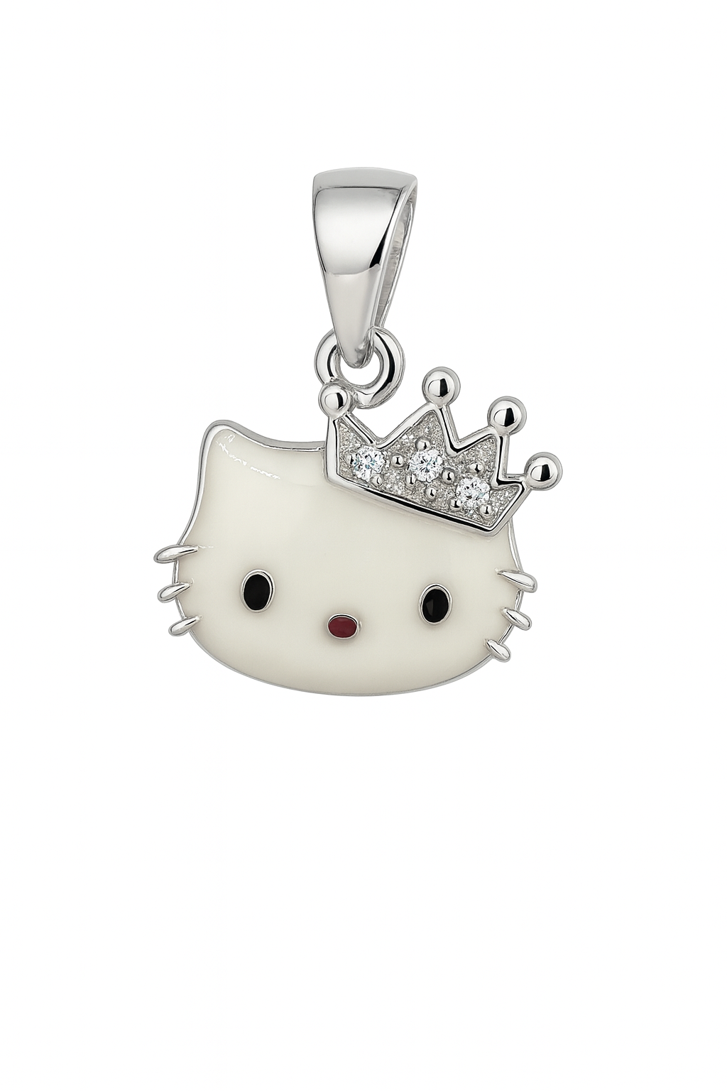 Wisorek Hello Kitty + korona cyrkonie