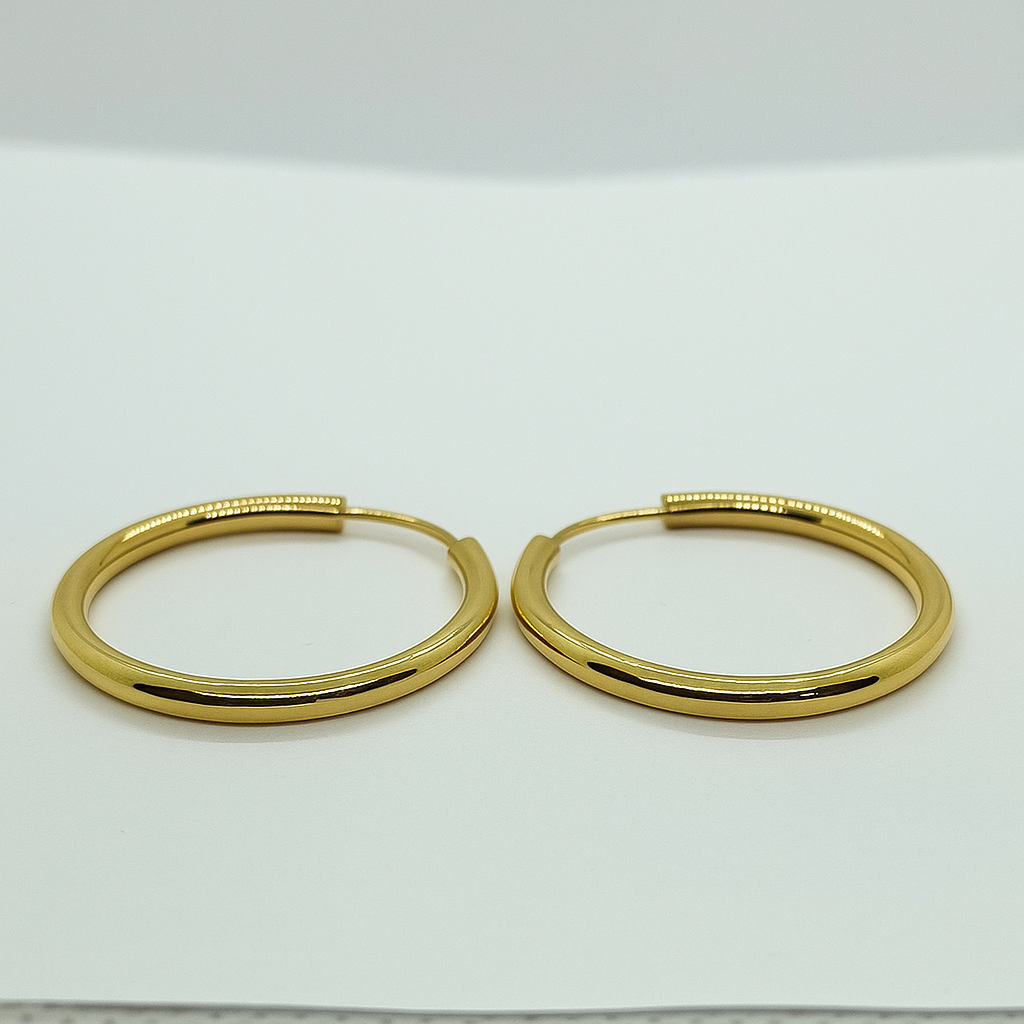 Kolczyki koła 2.5x25mm ZŁ