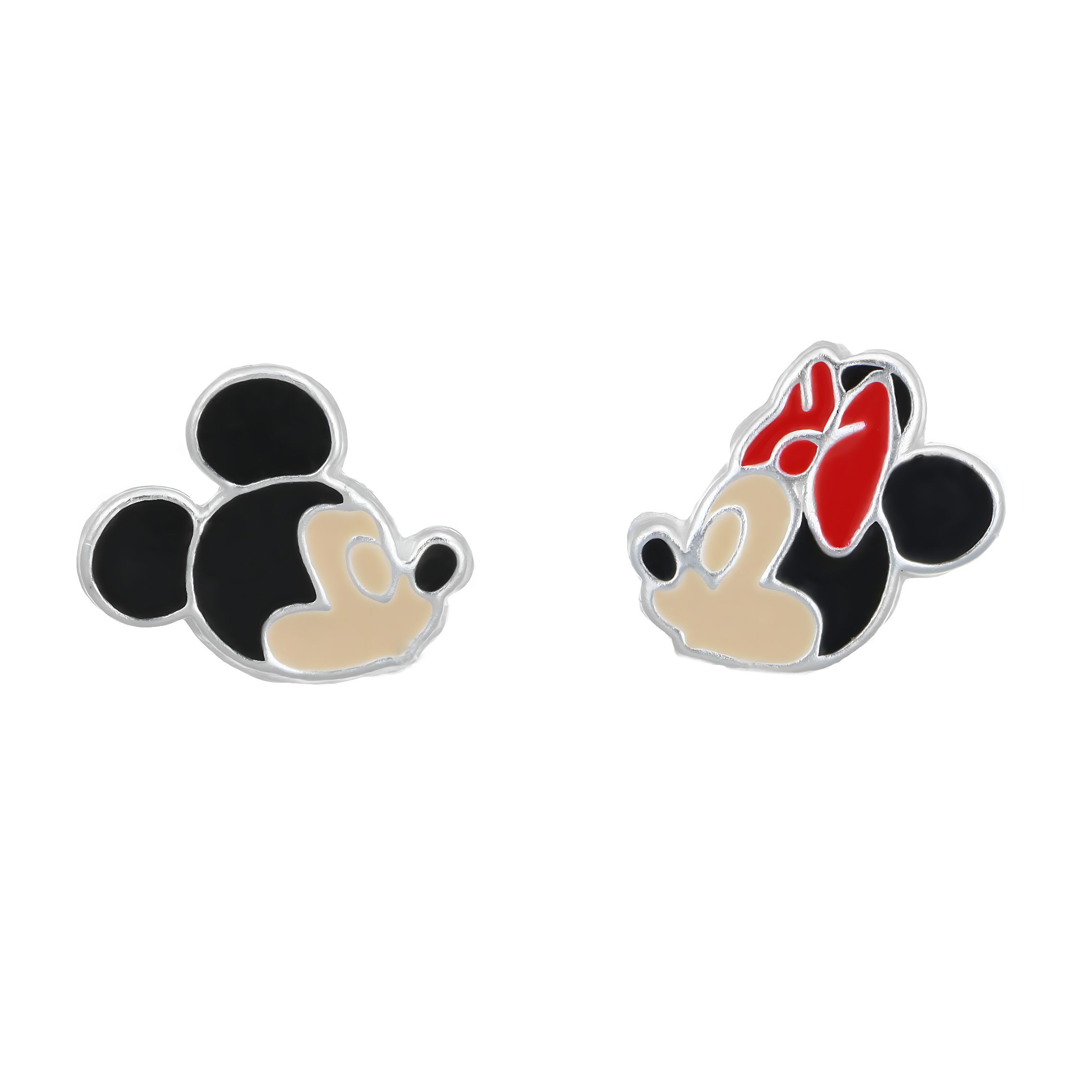 MICKEY & MINNIE MINI EARSTUDS - SILVER 925