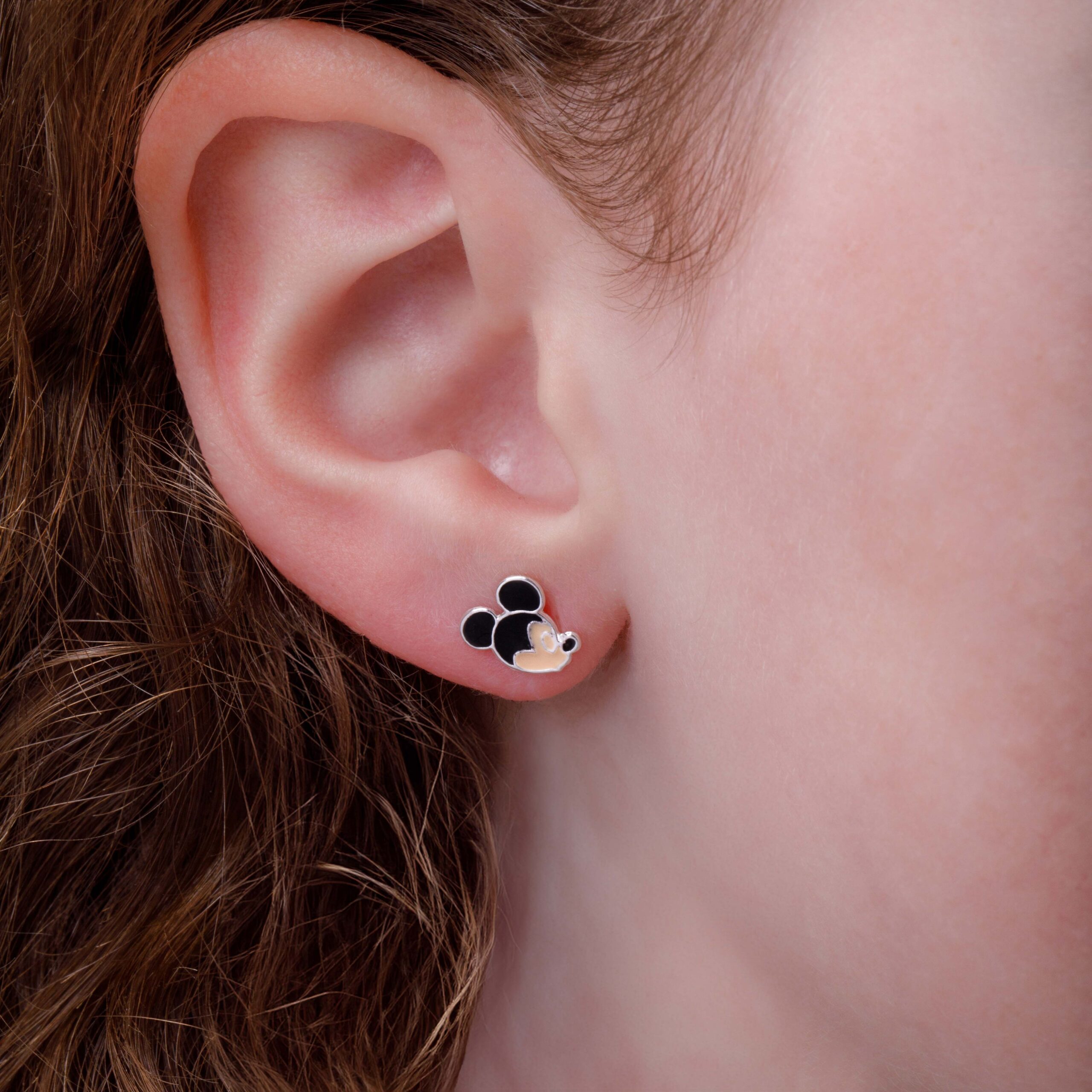 MICKEY & MINNIE MINI EARSTUDS - SILVER 925