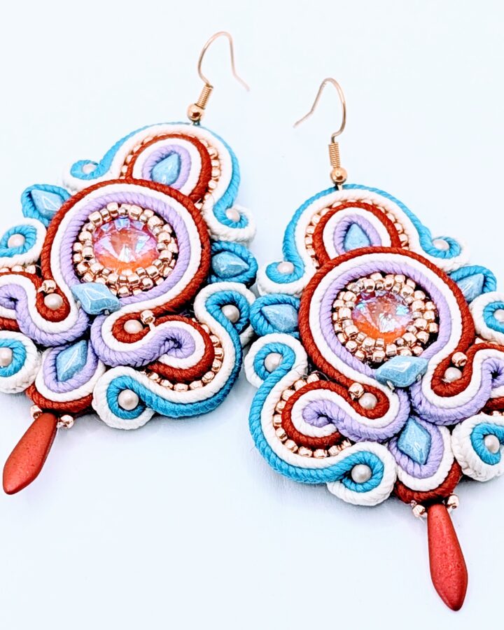 Kolczyki ręcznie robione soutache