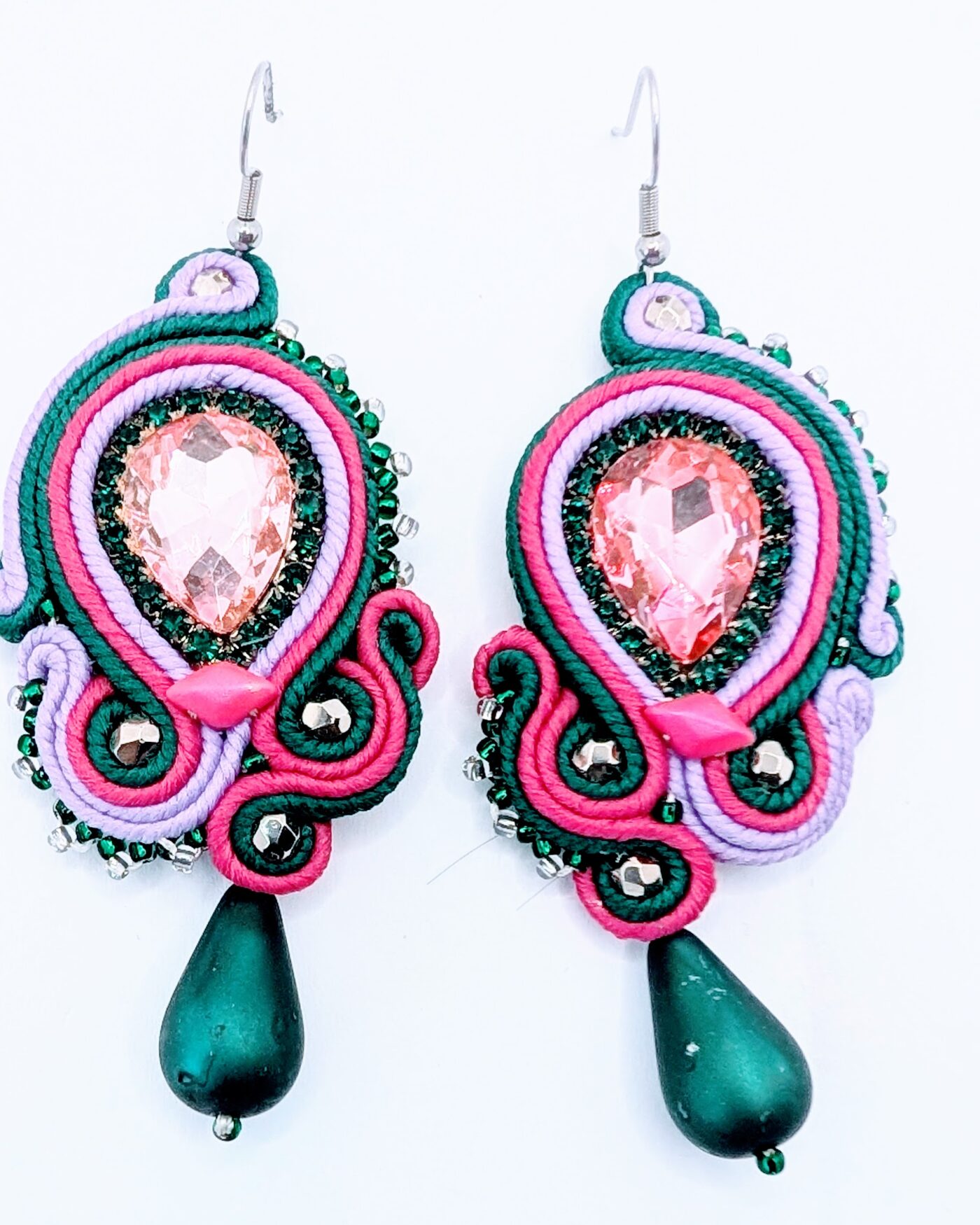 Kolczyki ręcznie robione soutache