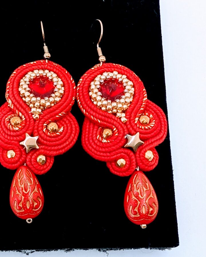 Kolczyki ręcznie robione soutache